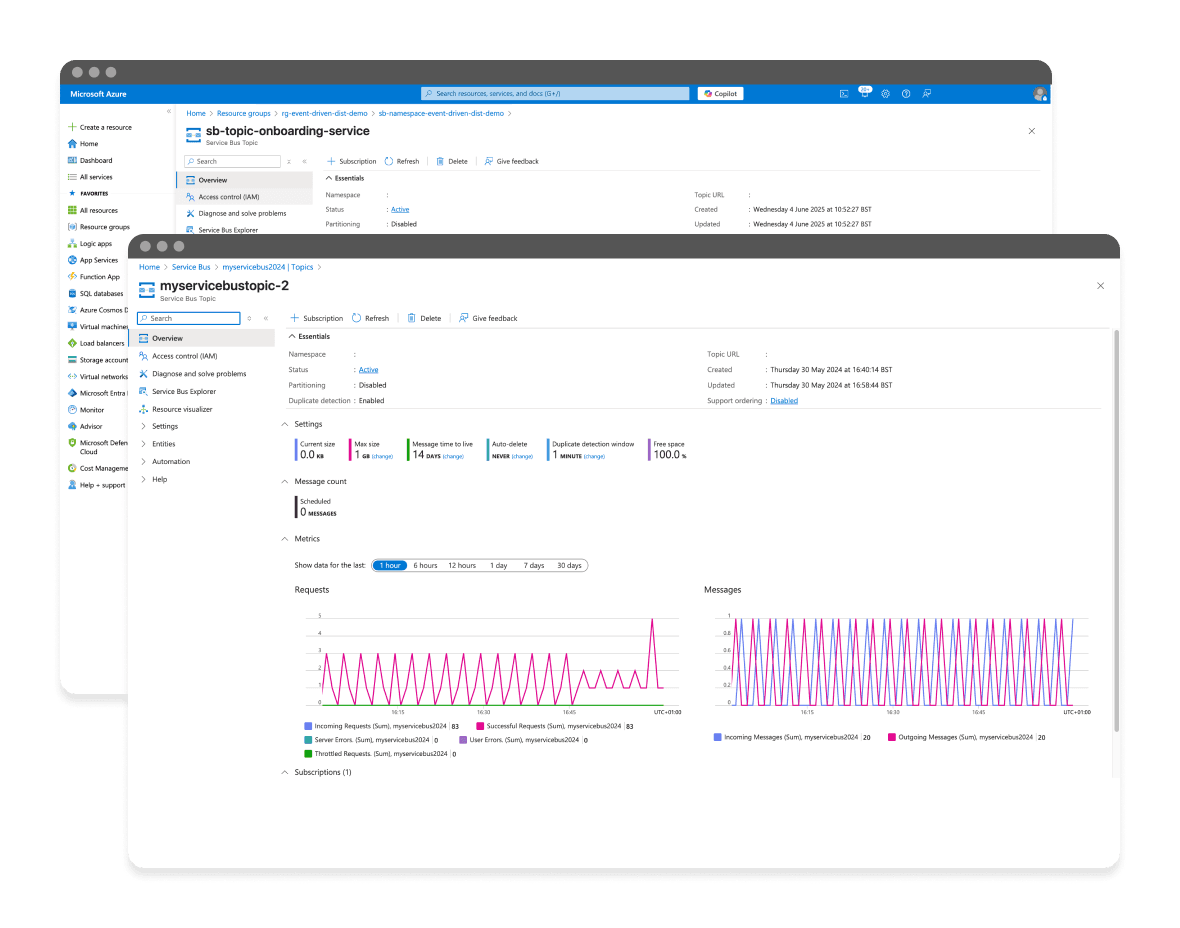 Azure serverless development mockup