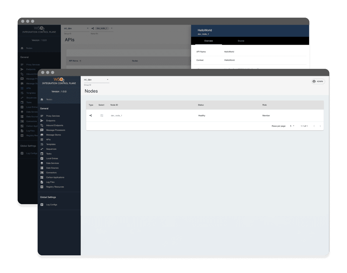 wso2 integrator mockup