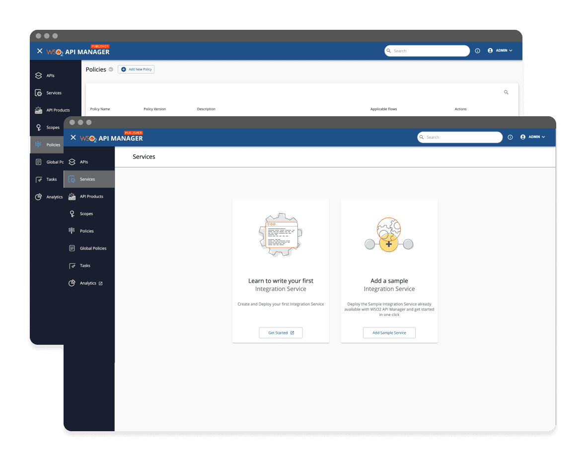 wso2 api manager mockup